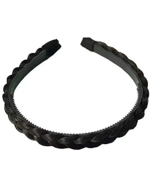 Wide-Brimmed Twisted Braid Hoops Wig Non-Slip Hair Accessories, 1cm-Natural Black, 1cm-Light Brown, 1cm-Deep Brown, 1.5cm-Natural Black, 1.5cm-Light Brown, 1.5cm-Deep Brown, 1.8cm-Natural Black, 1.8cm-Light Brown, 1.8cm-Deep Brown...