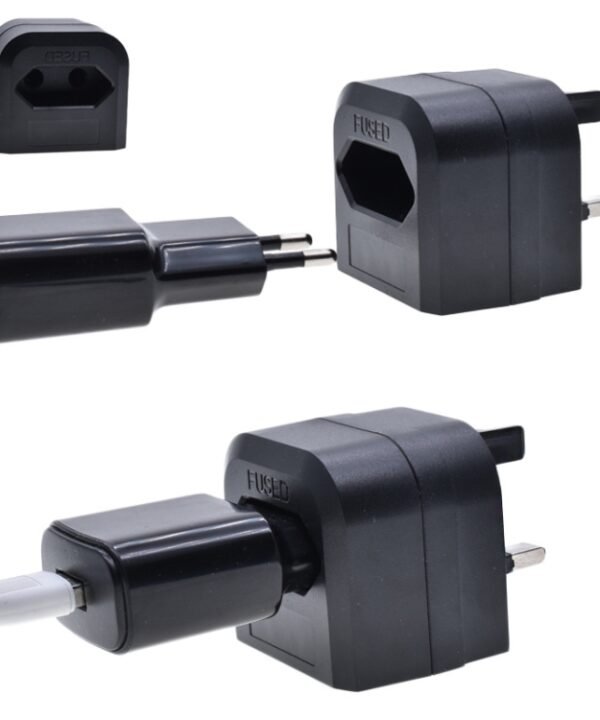 250V EU Plug To UK Plug With Fuse Conversion Plug