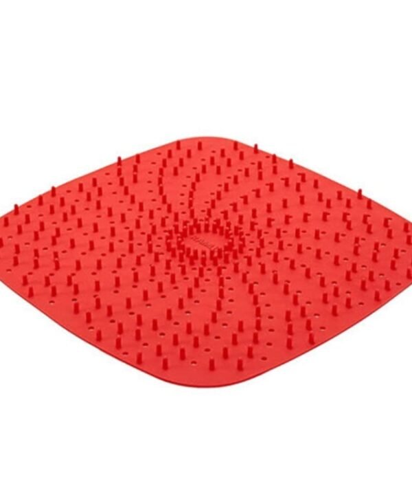 Air Fryer Reusable Silicone Liner Mat Non-Stick Steamer Pad Kitchen Accessories, Round 20cm Black, Round 20cm Red, Square Black 20.2cm, Square Red 20.2cm, Square Red 23cm, Square Black 23cm