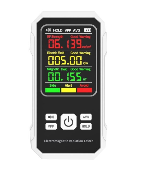 Electromagnetic Radiation Detector High Frequency Radiation Detector, VT-ER1 Black, VT-ER1 White