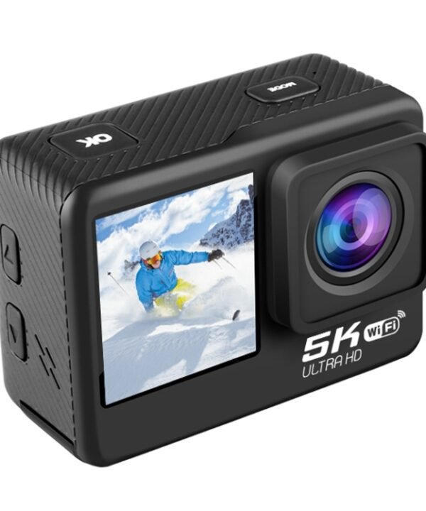 5K/30FPS WIFI HD Anti-Shake Remote Touch Dual-Screen IP68 Waterproof Sports Camera, 5K, 5K Camera + 64G Card, 5K Camera+128G Card