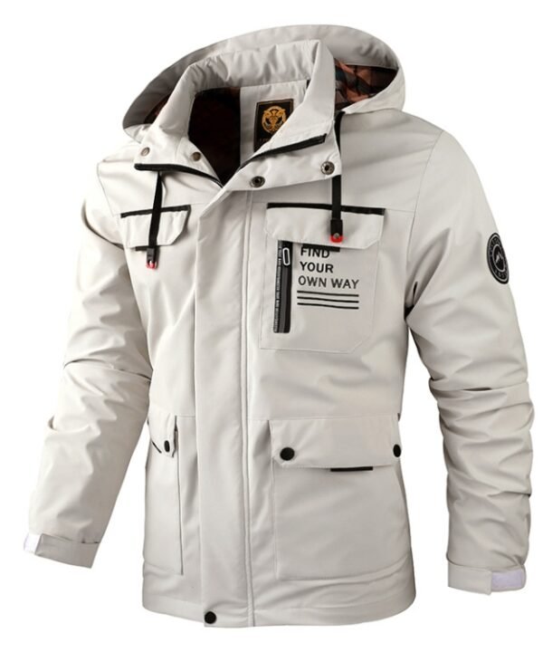 Men Casual Jacket Autumn And Winter Hooded Jacket, M, L, XL, XXL, XXXL, XXXXL