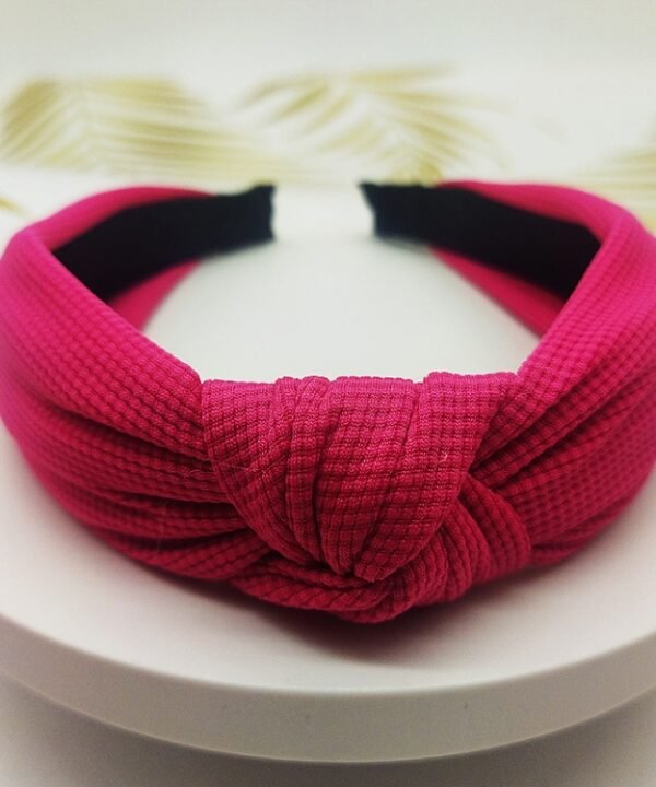 5cm Wide-brimmed Pressed Hair Solid Color Headband