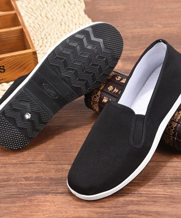 Men Spring and Summer Breathable Slip-on Canvas Breathable Non-slip Work Shoes, 35, 36, 37, 38, 39, 40, 41, 42, 43, 44, 45
