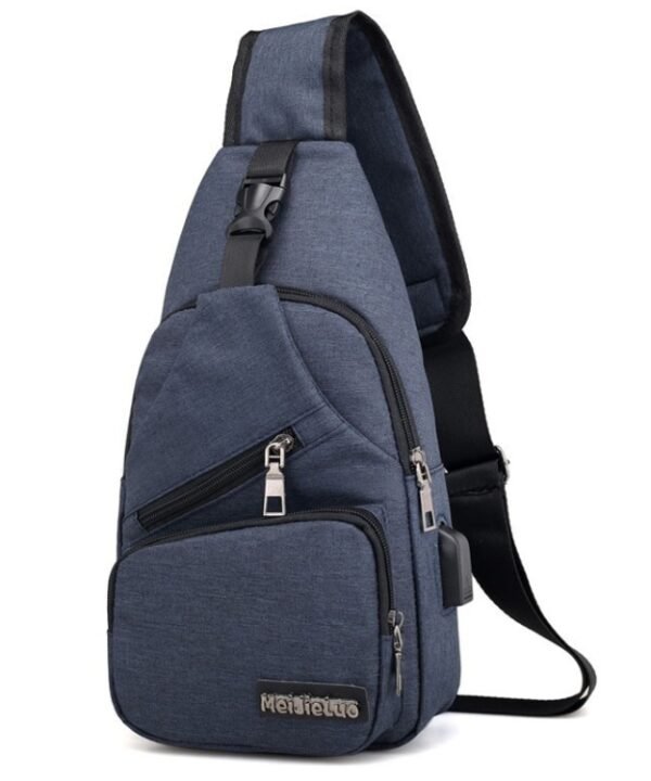 MeiJieLuo Simple Men Chest Bag Sports Youth Shoulder Crossbody Bag
