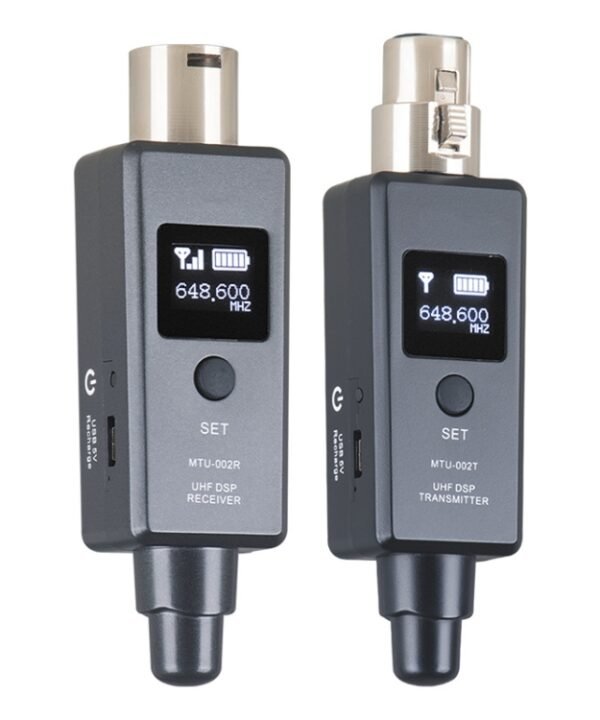 MTU-002 Microphone Wireless System UHF DSP Transmitter & Receiver Mic/Line Two Modes