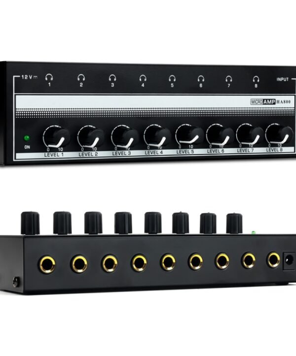 8-Channel Monitoring Multi-Channel Headphone Amplifier For Recording Studio, US Plug