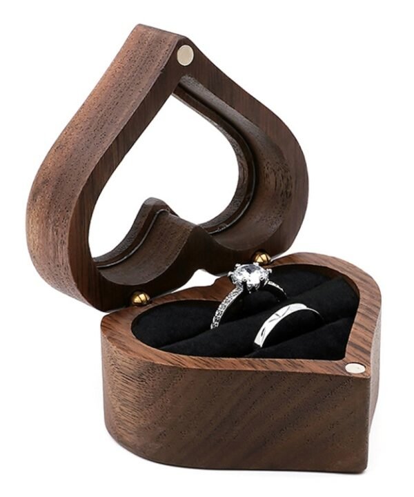 Wooden Heart Shape Ring Box Jewelry Storage Box Wedding Valentine Gift Box, RB513-C1, RB513-C2, RB513-C3, RB513-C4, RB513-C5, RB513-C6, RB513-C7, RB529-C1, RB529-C2, RB529-C3, RB529-C4, RB529-C5, RB529-C7, RB529-C8