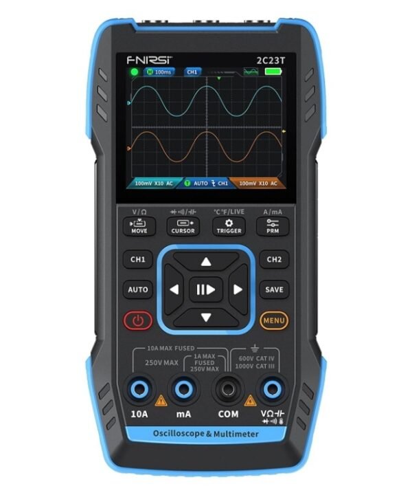 FNIRSI 3 In 1 Handheld Digital Oscilloscope Dual-Channel Multimeter, 2C23T Standard, 2C23T Upgrade