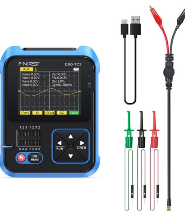 FNIRSI 3 In 1 Handheld Digital Oscilloscope LCR Transistor Tester, DSO-TC3 Standard, DSO-TC3 Upgrade
