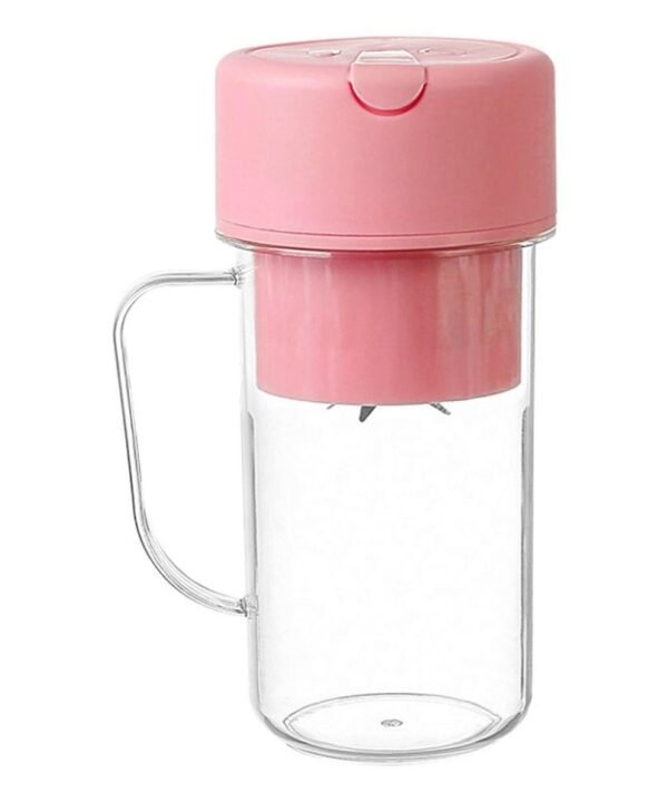 420ml 6 Blades Straw Juice Cup USB Charging Portable Fruit Juicer Smoothie Maker