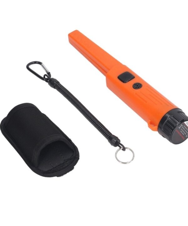 Mini Waterproof Handheld Metal Positioning Rod Detector, Orange, Black