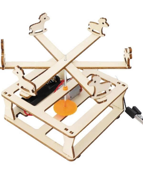 Electrical Carousel Assembly Model Children DIY Science Technology Production Homemade Toy