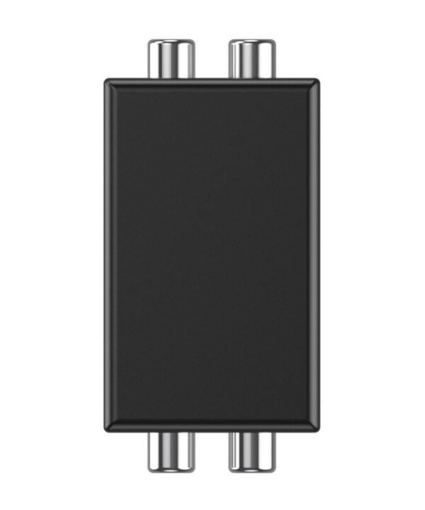 RCA Audio Ground Loop Isolator Anti-Interference Noise Reducer Eliminate Current Sound Bluetooth Receiver, Square, Ellipse
