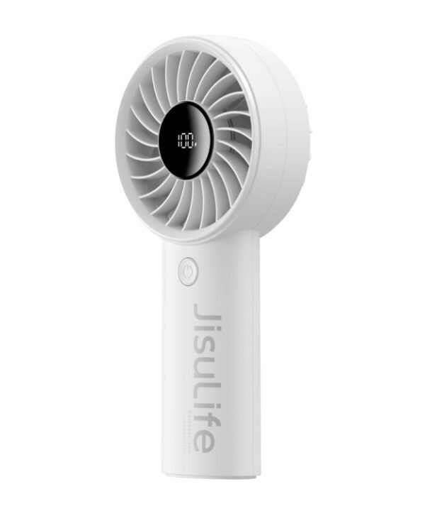 JisuLife Life4 Handheld Portable Small Rechargeable Fan, 3600mAh Gray, 3600mAh Black, 3600mAh Pink, 5000mAh Gray, 5000mAh Black, 5000mAh Pink
