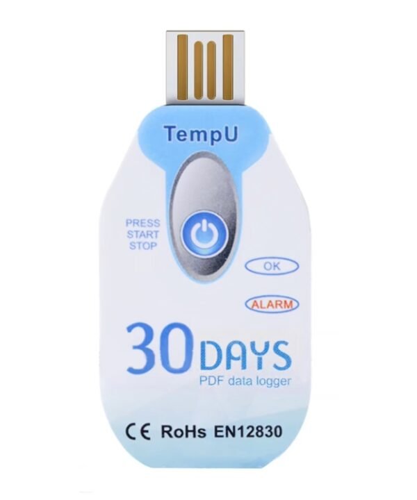 TempU Disposable Temperature Recorder For Cold Chain Transport Vehicles, 30 Days, 60 Days, 90 Days