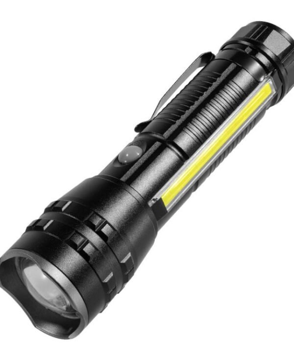 E-SMARTER P27 Pen Clip Strong Light Flashlight Laser Wick High Bright Side Light Outdoor Emergency Adventure Flashlight, P27