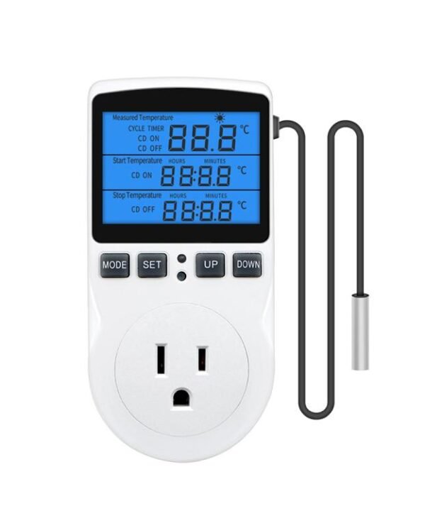 Backlight Smart Digital Thermostat Countdown Temperature Control Switch Socket Timing Temperature Controller, Backlight US Plug, Backlight UK Plug, Backlight AU Plug