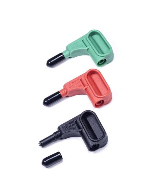 3pcs /Set 4mm Multimeter Solder-free Magnetic Suction Head Terminal, Red+Black+Green