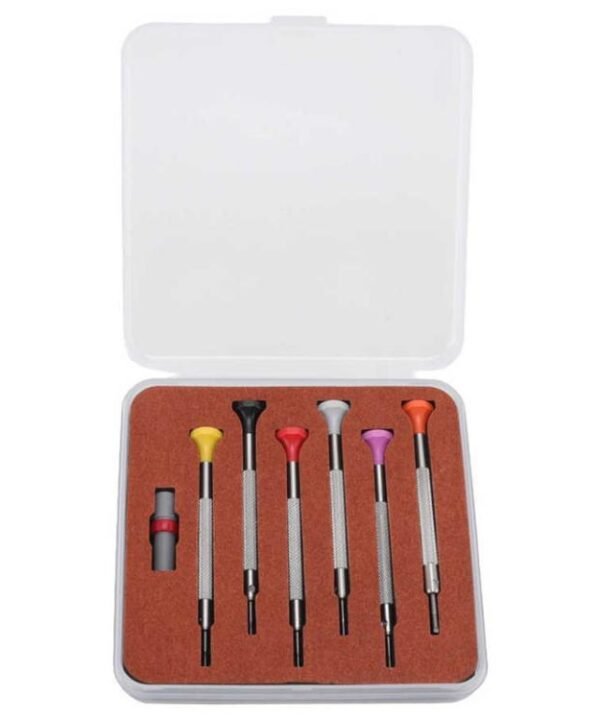 0.8-1.8mm Flat Type Screwdriver Watch Repairing Driver Tool, 6pcs / Set