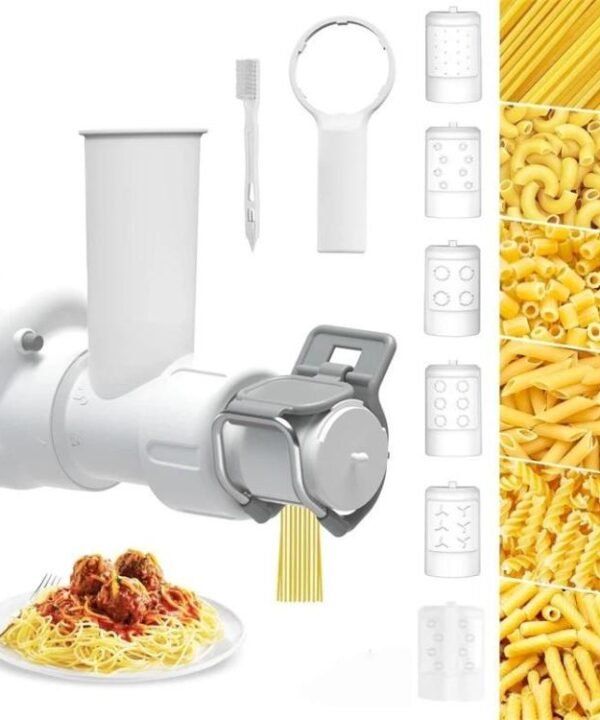 Pasta Maker Attachment For KitchenAid Stand Mixers Multi-Shape Noodle Tool Set With Macaroni Dies