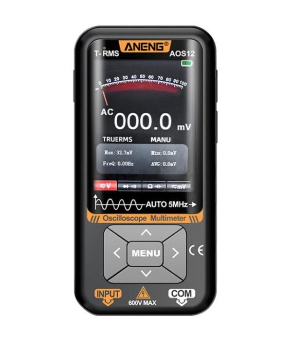 ANENG 2 In 1 Handheld Color Screen Oscilloscope Digital Multimeter, AOS12