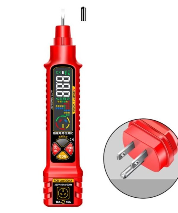 ANENG Multi-Function Power Socket Digital Phase Meter