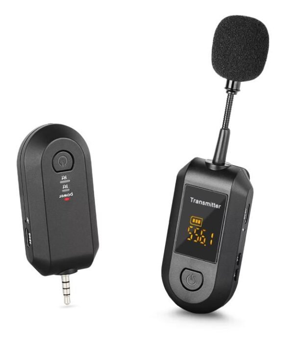 Wireless 2.4G Microphone Amplifier Portable Microphone, 1 In 1 Lapel Clip, 1 In 1 Headwear, 1 In 2 Lapel Clip, 1 In 2 Headwear