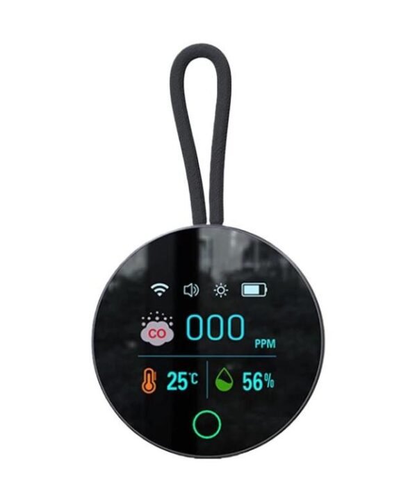 K5S Portable Digital Carbon Monoxide Detector Temperature And Humidity Detector