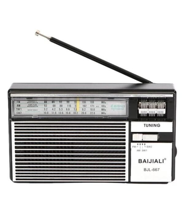BAIJIALI BJL-667 FM AM SW Multi-Band Radio Portable Radio With Independent Knob, BAIJIALI BJL-667