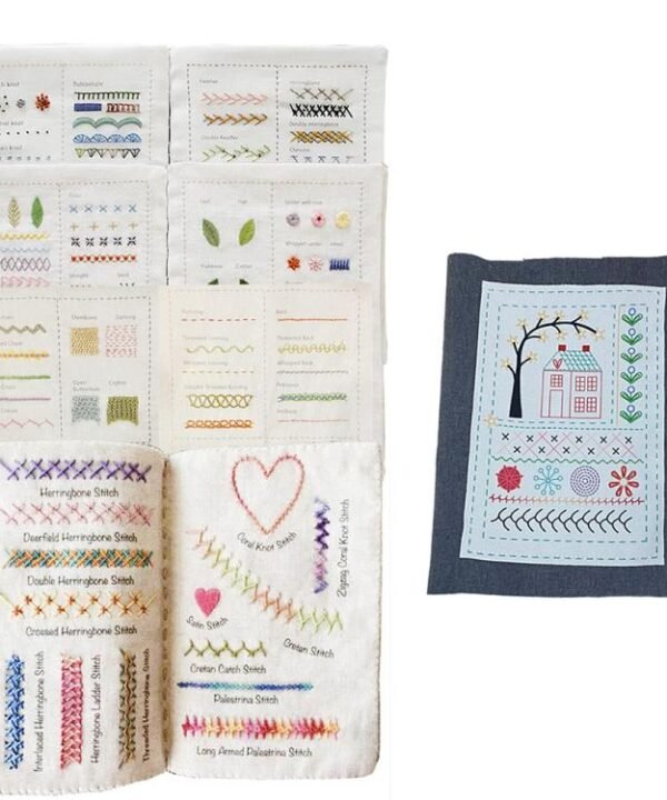DIY Embroidery Stitch Book with 40 Techniques for Beginners for Beginners, C Type No Tools