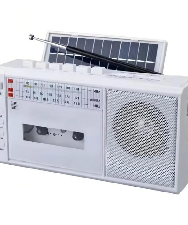 Solar-Powered Magnetic Cassette Player Wireless SW Radio/Recorder