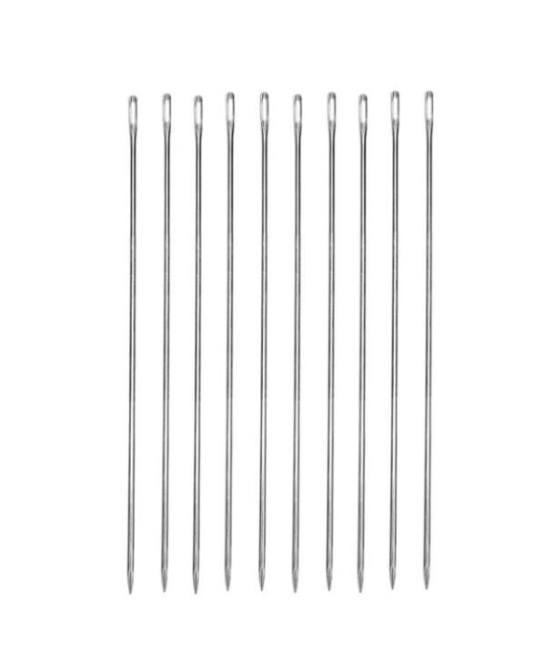 10pcs Large-hole Extra-long Thick Quilt Handmade Sewing Needle, 10cm, 15cm, 20cm, 25cm, 30cm