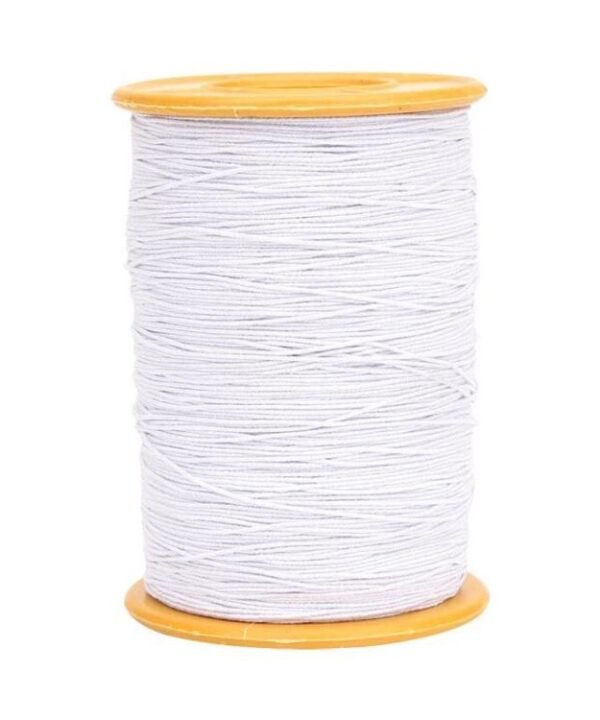 0.45mm Sewing Elastic Cord Rubber Band Core-coated Tag Elastic Thread, White, Gray, Black, Coffee, Navy