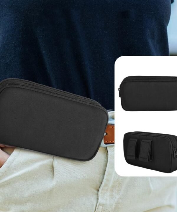 Double Phone Waist Bag 2-Cellphone Fanny Pack For Hiking Running Travel