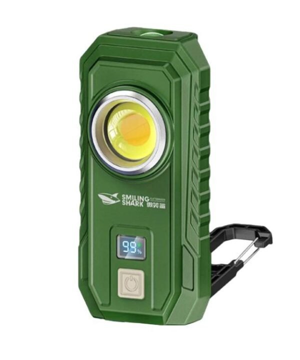 SMILING SHARK GZ-5126-S Digital Display Magnetic Flashlight With Hook Outdoor High-Brightness Work Light