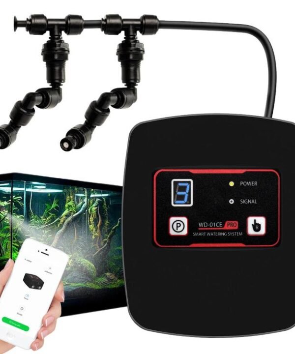 WiFi-Controlled Terrarium Automatic Misting Reptile Enclosure Humidification System, 2 Nozzle Sets EU Plug, 2 Nozzle Sets US Plug, 2 Nozzle Sets UK Plug, 4 Nozzle Sets EU Plug, 4 Nozzle Sets US Plug, 4 Nozzle Sets UK Plug