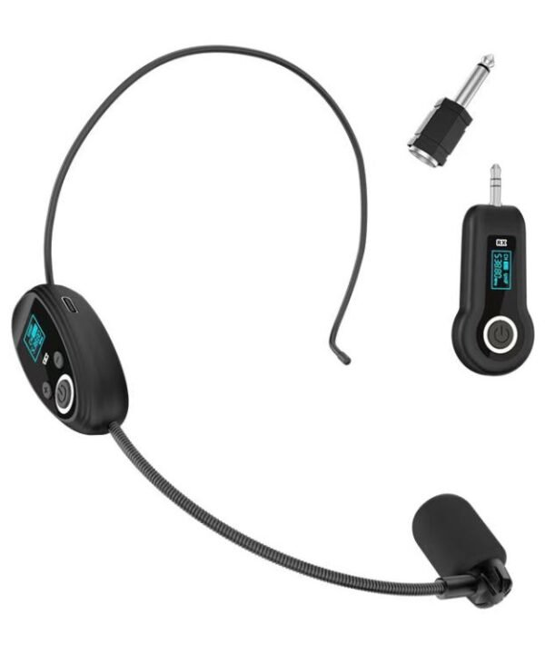 K-06 2.4G Head-Mounted Wireless Microphone Amplifier Headset, 1 in 1, 1 in 2