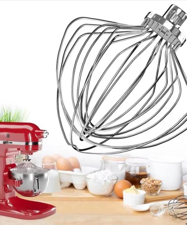 11-Wire Stainless Steel Whisk Attachment for KitchenAid 7 Quart Bowl-Lift Stand Mixer