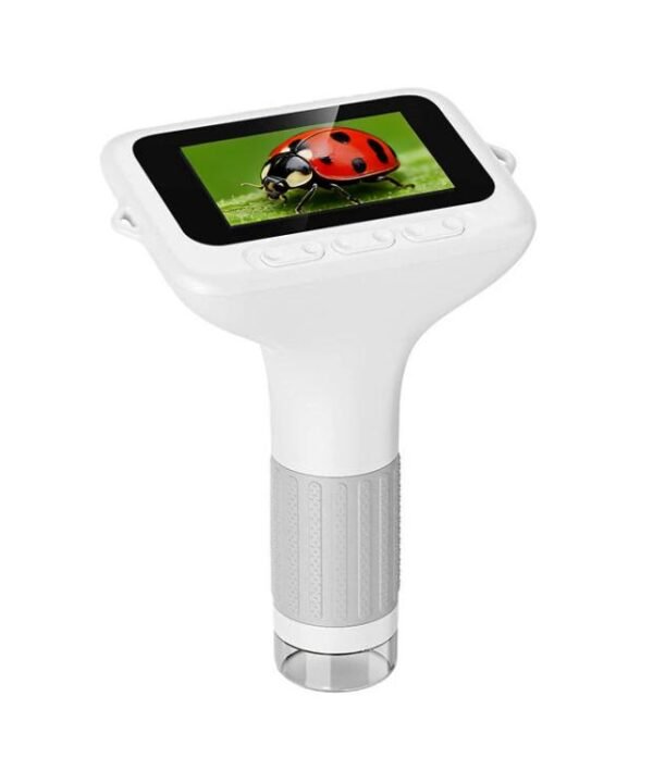 H385 3 Inch IPS Screen Handheld Digital Microscope Kids Manual Focus Microscope With Light