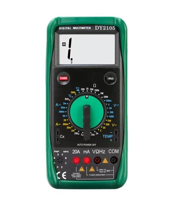 DUOYI AC/DC Voltage Resistance Testing Anti-Burn Digital Multimeter, DY2105