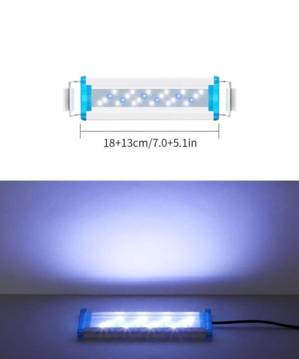 Ultra-Thin Aquarium LED Light With 4 Rows Of 5730 LEDs, 18cm Blue+White Light, 28cm Blue+White Light, 38cm Blue+White Light, 48cm Blue+White Light, 58cm Blue+White Light, 18cm White Light, 28cm White Light, 38cm White Light, 48cm White Light...