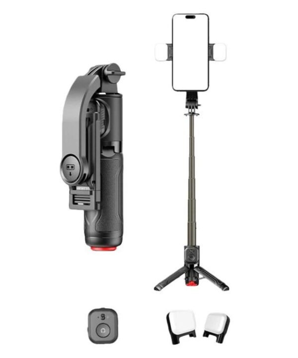 TT21 Remote Control Selfie Stick Portable Phone Shooting Tripod For Photography & Video, With Light, Without Light