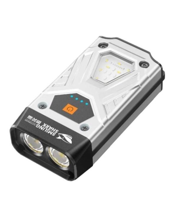 SMILING SHARK SD-5369 Portable Magnetic Flashlight With Power Display Outdoor Wide Flood Light
