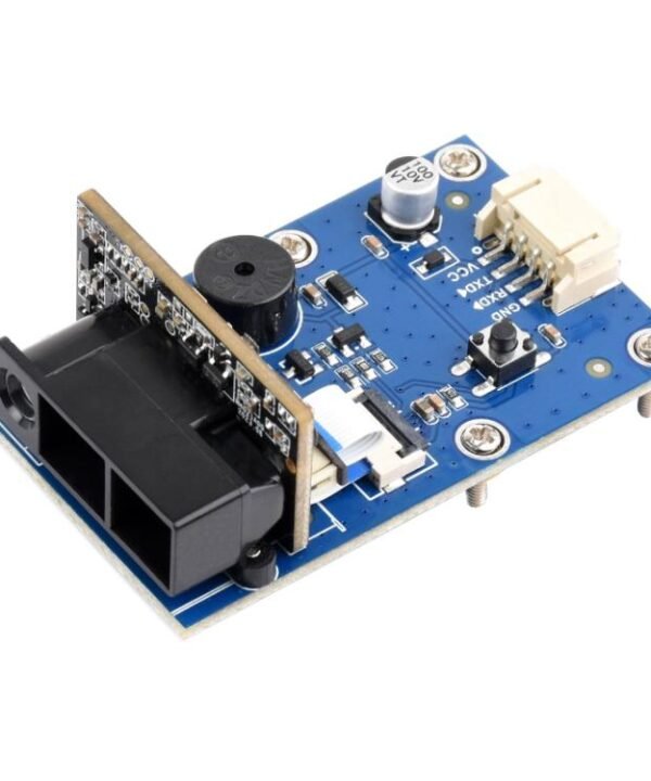 WAVESHARE Barcode QR Code Scanning Module Type E Metal Casing DPM Code Reading Onboard USB UART Dual Interfaces, 32387