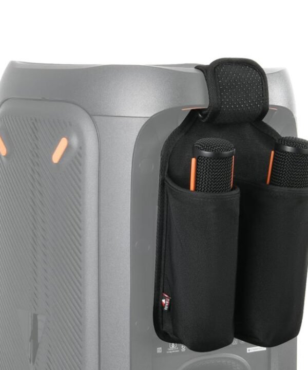 For JBL Partybox Series Microphone Holder Universal Storage Bag Strap Mount, Bag (Black)