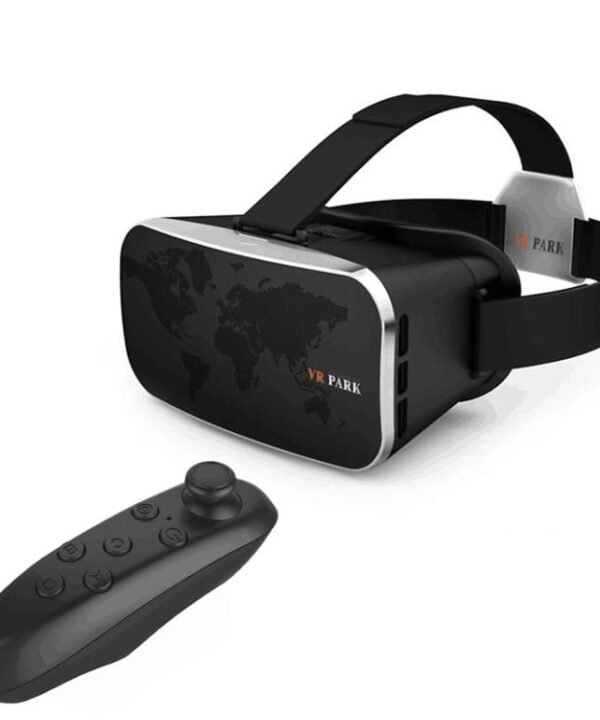 VRPARK V3 Mobile VR Headset for 3D Movies & Games Universal Smartphone VR Glasses, With Y1 Remote Controller, Without Remote