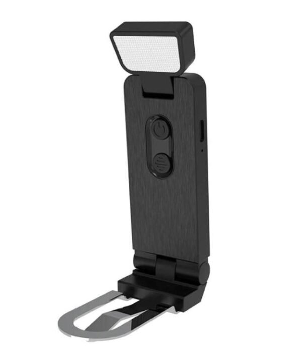 Mini USB Portable Bookmark Lamp Clip-on LED Eye-protection Desk Lamp, 200mAh Black, 200mAh White