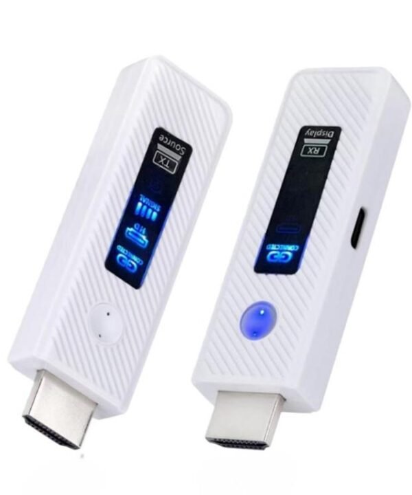 2 In 1 Wireless HDMI Transmitter 60m Mirroring Device Laptops PC 1080P 60Hz Wireless Extender