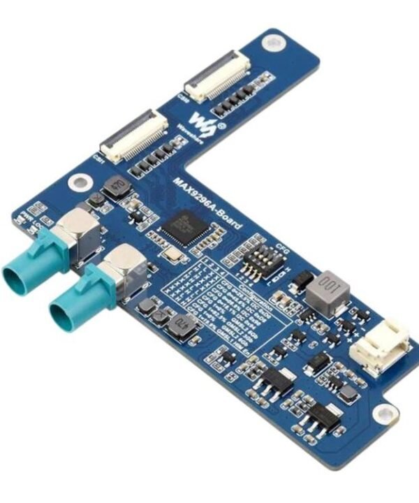 2-Ch GMSL Camera Adapter Board Equipped With MAX9296A Deserializer High-Speed And Low-Latency Serial Transmission, Waveshare 33623